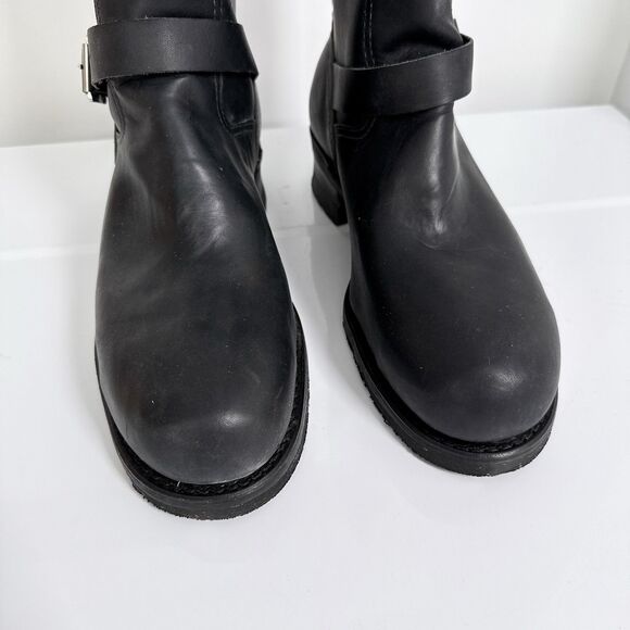 Vintage Herman Santa Rosa Engineer Boots Sz 13 E Black Steel Toe Motorcycle NEW - Picture 7 of 12